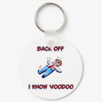 Back Off I Know Voodoo Doll Magic Haitian keychains