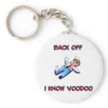 Back Off I Know Voodoo Doll Magic Haitian Key Chain