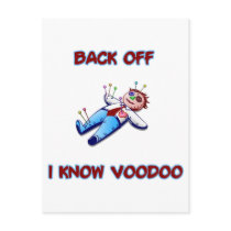 Back Off I Know Voodoo Doll Magic Haitian postcards