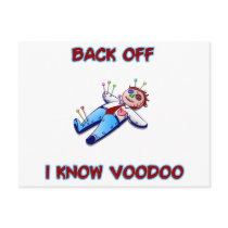 Back Off I Know Voodoo Doll Magic Haitian postcards