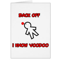 Back Off I Know Voodoo Doll Magic Spell Haitian cards