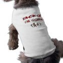 Back Off I'm Gonna Fart! pet clothing by ironydesign Back Off I'm Gonna Fart! pet clothing