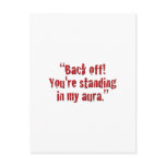 "Back off!" Post Cards