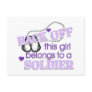 Back off Soldier Post Card