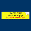 BACK OFF! sticker for your car bumper stickers by GlocKing BACK OFF! sticker for your car bumper stickers