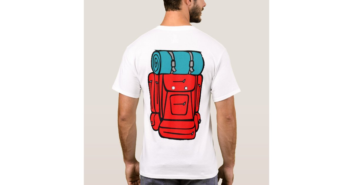 back pack tshirt Zazzle