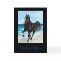 Back Stallion Arabian horse greeting card by Fine_Art_of_Morgane Back Stallion Arabian horse greeting card