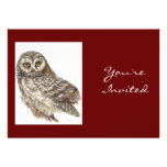 Back to Nature, Owl, Bird, Birthday Party Personalized Invitations