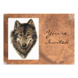 Back to Nature, Wolf, Animal Birthday Invite