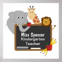 Back To School Animals Poster