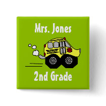 Back to School Bus Buttons