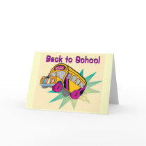 Back to School Bus-card