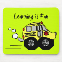 Back to School Bus Mouse Pads