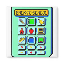 Back To School Calculator magnets