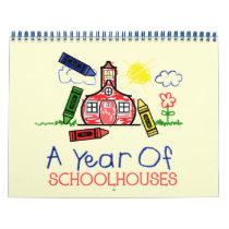 Back To School Calendar - A Year Of Schoolhouses