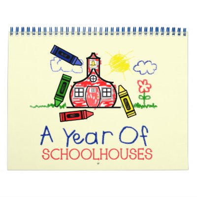 Back To School Calendar - A Year Of Schoolhouses by thepinkschoolhouse
