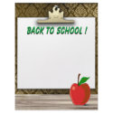 Back To School Cute Stationery letterhead