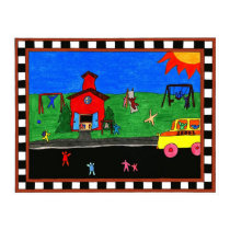 Back To School Framed Print by schwoopie_towne Back To School Framed Print