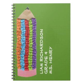 Back to school gift - personalized spiral notebook