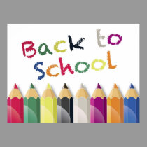 Back to School Illustration Poster posters
