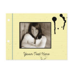 Back to School Ink Blot paper Post Card