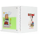 Back To School - Jack Russell Terrier 3 Ring Binders