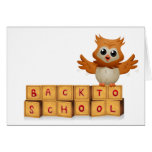 Back to School Owl Greeting Cards