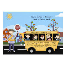 Back to School - Party Invitation