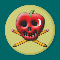 Back to School Pirate Inspired Design magnets