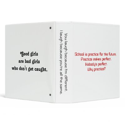 back to school quotations vinyl binder by sb_marianna