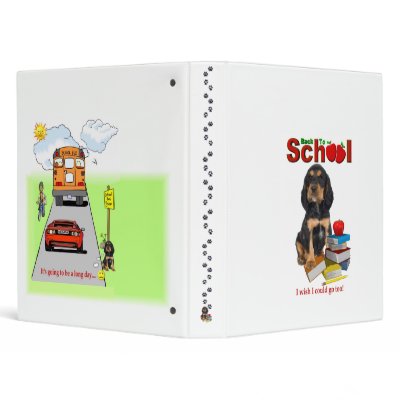 Back To School - Rottweiler 3 Ring Binders by 4westies