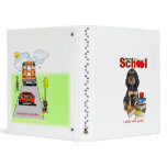 Back To School - Rottweiler 3 Ring Binders