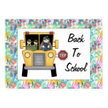 Back to School School Bus Custom Print Poster
