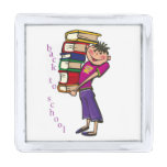 BACK TO SCHOOL SILVER FINISH LAPEL PIN