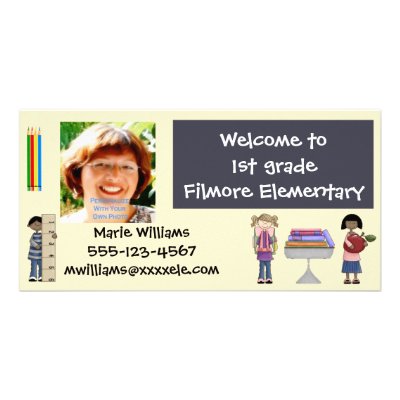Back To School Teacher Cards Photo Greeting Card by craftycorner