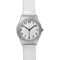 Back To The 70's Clear Lucite Retro Watch! Wristwatches at  Zazzle