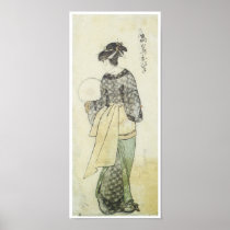 Back View of Beauty Ohisa, Utamaro, 1792 Posters