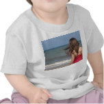 Back view of toddler at a Florida beach