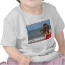 Back view of toddler at a Florida beach