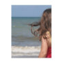Back view of toddler at a Florida beach