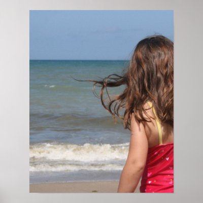 Back view of toddler at a Florida beach by SusansZooCrew