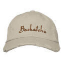 Backatcha! embroidered hats by Priscilla48 Backatcha! embroidered hats