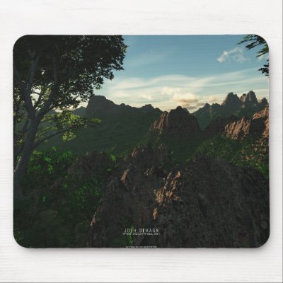 Backcountry Hike Mouse Pad by 3dartwork