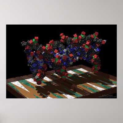 Backgammon DNA Posters by ChemicalGraphics