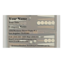 Backgammon game board business cards