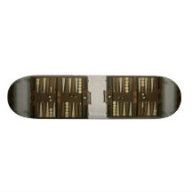 Backgammon game board custom skate board
