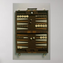 Backgammon game board posters