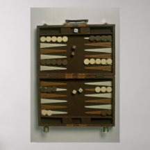 Backgammon game board posters