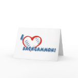 Backgammon greeting card Backgammon greeting card