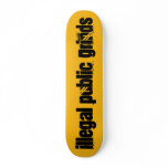 Background%20yellow, Illegal Public Grinds Skateboard Deck